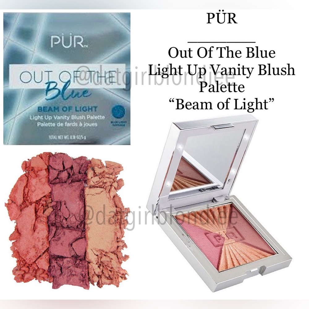 PÜR: Out Of The Blue Light Up Vanity Blush Palette (Beam Of Light)
